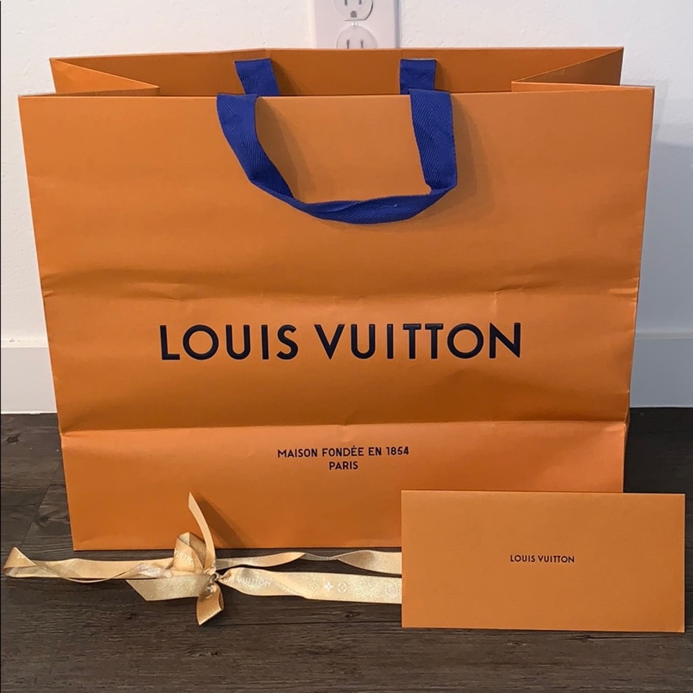 Large Louis Vuitton Shopping Bag Ribbon & Envelope